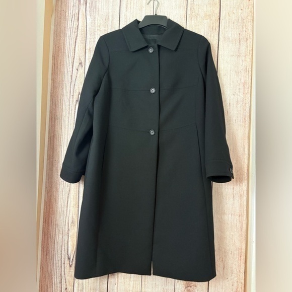 Talbots Womens Long wool blend coat size 16W - Picture 1 of 12